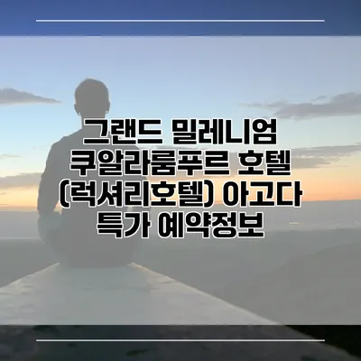그랜드 밀레니엄 쿠알라룸푸르 호텔 (럭셔리호텔) 아고다 특가 예약정보