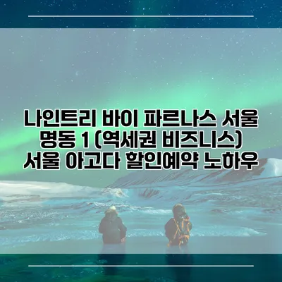 나인트리 바이 파르나스 서울 명동 1 (역세권 비즈니스) 서울 아고다 할인예약 노하우