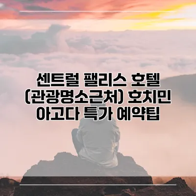 센트럴 팰리스 호텔 (관광명소근처) 호치민 아고다 특가 예약팁