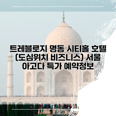 트레블로지 명동 시티홀 호텔 (도심위치 비즈니스) 서울 아고다 특가 예약정보