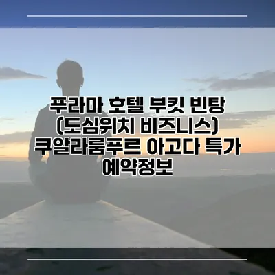 푸라마 호텔 부킷 빈탕 (도심위치 비즈니스) 쿠알라룸푸르 아고다 특가 예약정보