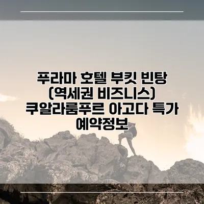 푸라마 호텔 부킷 빈탕 (역세권 비즈니스) 쿠알라룸푸르 아고다 특가 예약정보