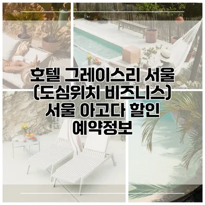 호텔 그레이스리 서울 (도심위치 비즈니스) 서울 아고다 할인 예약정보