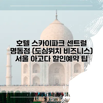 호텔 스카이파크 센트럴 명동점 (도심위치 비즈니스) 서울 아고다 할인예약 팁