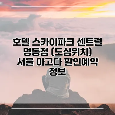 호텔 스카이파크 센트럴 명동점 (도심위치) 서울 아고다 할인예약 정보